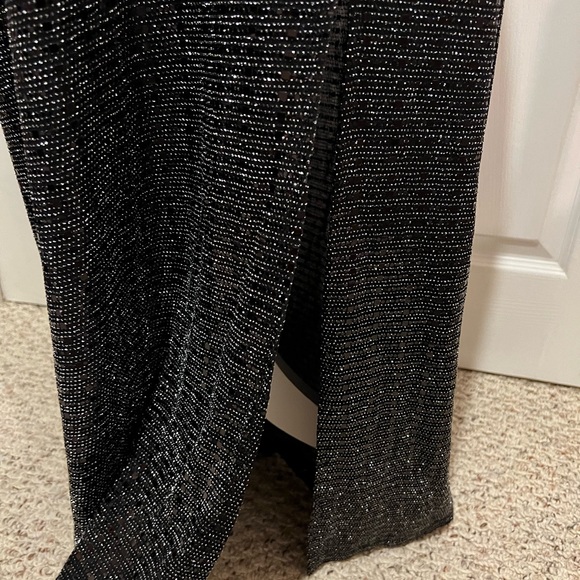 Enfocus Studio evening dress size 12, worn once,EUC, shimmery sequins with split - Picture 6 of 14